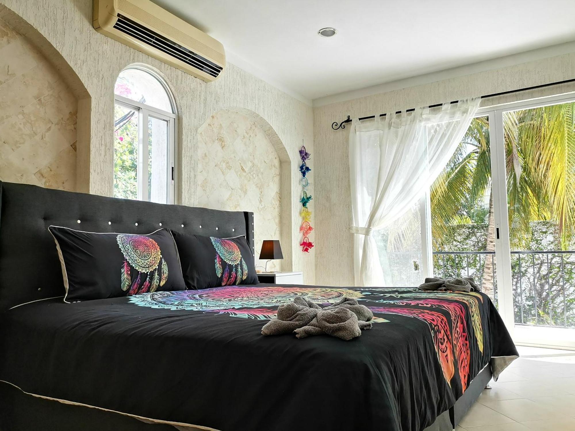 Beautiful & Cozy Near Beach Apartment Pool & Kingsize Bed 칸쿤 객실 사진